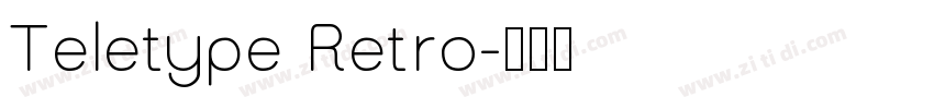 Teletype Retro字体转换